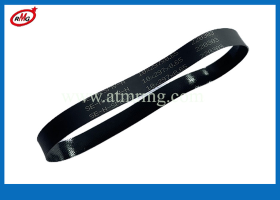 کمربند لاستیکی شمارنده اسکناس گلوری قطعات یدکی ATM مشکی 10X297X0.65mm
